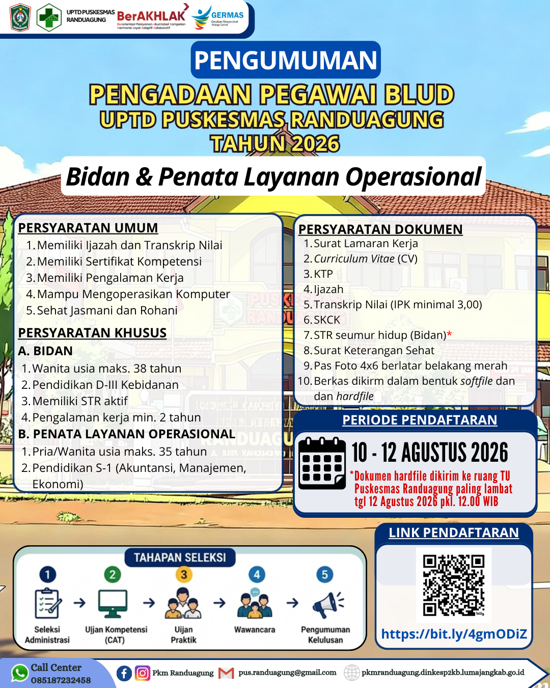 PENGADAAN PEGAWAI BLUD UPTD PUSKESMAS RANDUAGUNG TAHUN 2026