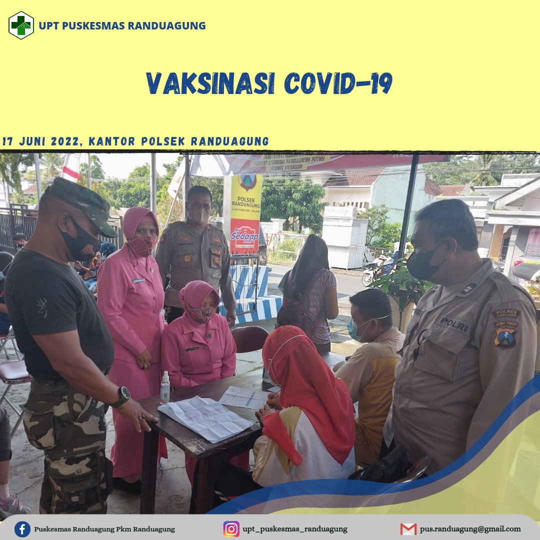 Kegiatan Vaksinasi Covid-19 dalam rangka menyambut HUT Bhayangkara Ke-76