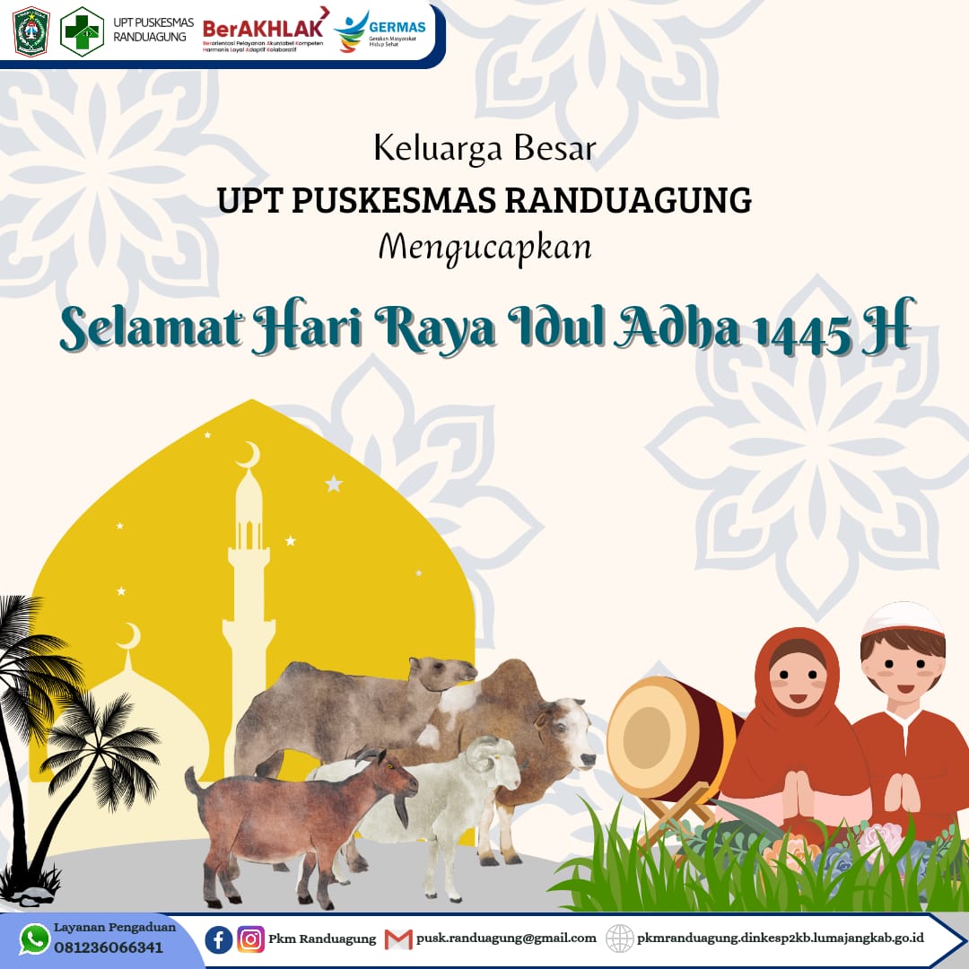 Keluarga Besar UPT Puskesmas Randuagung mengucapkan..Selamat hari Raya idul Adha 